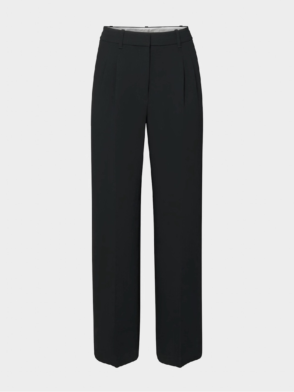 Aritzia The Effortless Pant - Black High-Waist Wide-Leg Trousers